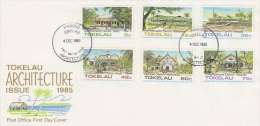 Tokelau-1985 Archetecture FDC - Tokelau