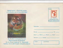 DRUGS, MEDICATION, COVER STATIONERY, ENTIER POSTAL, 1994, ROMANIA - Drugs