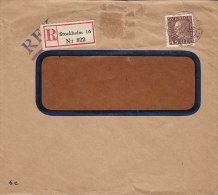 Sweden RFK Registered Recommandée Einschreiben STOCKHOLM 1933 Cover Brief To NEW YORK United States (2 Scans) - Brieven En Documenten