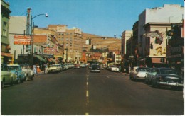 Klamath Falls OR Oregon, Main Street Scene, Drug Store Sign, Business District, Auto, C1950s Vintage Postcard - Otros & Sin Clasificación
