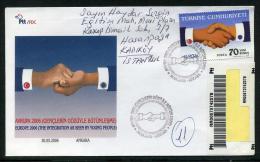 TURKEY 2006 FDC - Europa Cept (Registered) / The Integration As Seen By Young People - FDC