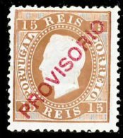 !										■■■■■ds■■ Portugal 1892 AF#84 * Provisional 15 Réis Chalky 12,5 Type IV (x7288) - Ungebraucht