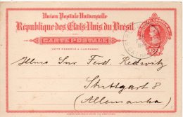 BRESIL ENTIER POSTAL POUR L'ALLEMAGNE 1914 - Postal Stationery