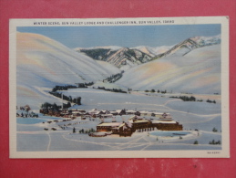 Sun Valley,ID--Winter Scene Of Sun Valley Lodge And Challenger Inn--not Mailed--PJ232 - Sonstige & Ohne Zuordnung