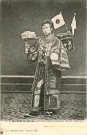 Japon - Marchand De Journaux Japonais Avec Des Publicités Imprimées Sur Ses Vêtements - édit; K.F.n°763 - CPA ( 2 Scans) - Non Classés