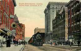 210229-New York, Syracuse, Salina Street, Train Empire State Express, Superior Quality PC Co No P-68453 - Syracuse