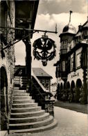 AK Goslar, Rathaustreppe Und Kaiserworth, Gel 1963 - Goslar