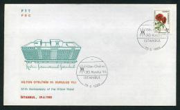 TURKEY 1985 FDC - 30th Anniversary Of The Hilton Hotel, Istanbul, June. 29. - FDC