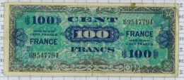 100 Francs Trésor Français , Ref Fayette VF25/5, état TTB - 1945 Verso Francés