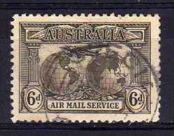 Australia - 1931 - 6d Airmail Stamp - Used - Oblitérés
