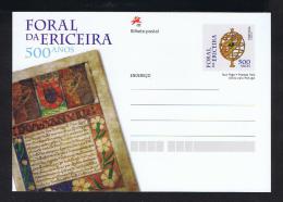 Portugal Fishers Village Ericeira FORAL Armoiries Fleurs CLAVELS Flowers Coat Of Arms Entier Postal Stationery Gc1491 - Other & Unclassified