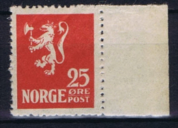 Norway: 1922 Mi Nr 107 MNH/** With Sheet Margin - Nuovi