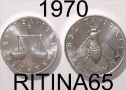 COPPIA !!! 1 LIRA + 2 LIRE 1970 FDC !!! - 1 Lira