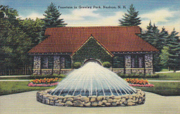 New Hampshire Nashua Fountain In Greeley Park - Nashua