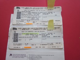 Billet Ticket  Train TGV Titre De Transport SNCF : Marseille Saint-Charles Lyon La Part-Dieu Mâcon Ville  7 Juillet 2013 - Monde