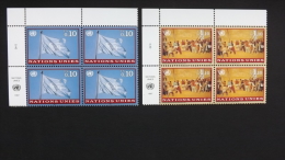 UNO-Genf 303/4  Sc 296/7, Eckrandviererblock ´A´ **/mnh, Freimarken 1997 (auch EVB B, C, D Möglich) - Unused Stamps