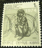 Cyprus 1993 Refugee Fund 1c - Used - Gebraucht