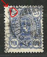 FINNLAND FINLAND 1889 Michel 31 + Printing ERROR O - Variétés Et Curiosités