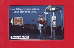 263 - Telecarte Publique Guitare FT Cabine Telephonique (F813A) - 1997