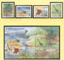 2000 Taiwan Stream Dragonflies Stamps & S/s Dragonfly Fauna River Rock Insect - Agua