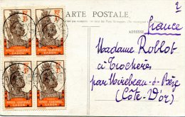 GABON CARTE POSTALE DEPART KANGO 26 AVRIL 1912 POUR LA FRANCE (MIREBEAU-S-BEZE/COTE D'OR) - Lettres & Documents