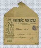 Progres Agricole, Rue Alsace Lorraine à Toulouse, Rédacteurs Agricoles, Dpt 31 - Imprimerie & Papeterie