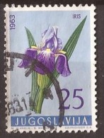 1963 X JUGOSLLAVIJA JUGOSLAWIEN FLORA FIORI USED - Gebruikt