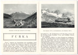 Topografische - Reisekarte  Furka Poststrasse Andermatt - Gletsch Mit Postauto Saurer Car - Matt