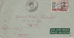 00497 Carta Rufisque -Senegal A Macon 1955 - Cartas & Documentos