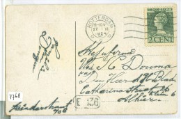 POSTKAART Uit 1924 Van LOKAAL ROTTERDAM * NVPH Nr. 121 (7768) - Storia Postale
