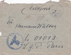 01068 Carta Dienstelle A Paris 1941 - Andere & Zonder Classificatie