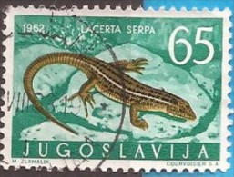 1962 X  JUGOSLAVIJA JUGOSLAWIEN  FAUNA AMPHIBIEN REPTILIEN  USED - Gebruikt