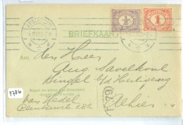 HANDGESCHREVEN BRIEFKAART Uit 1912 Van LOKAAL AMSTERDAM * NVPH Nr. 50 + 51 (7786) - Storia Postale