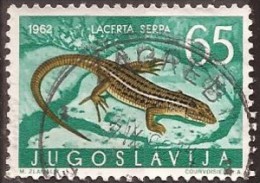 1962 X  JUGOSLAVIJA JUGOSLAWIEN  FAUNA AMPHIBIEN REPTILIEN  USED - Gebruikt