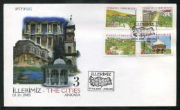 TURKEY 2005 FDC - The Cities, (1st Issue, Cover Nr.3 ) - FDC