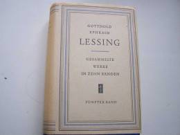 BAND 5 LESSING GESAMMELTE WERKE FÜNFTER BAND ANTIQUARISCHE SCHRIFTEN GOTTHOLD EPHRAÏM 1955 Aufbau Verlag- - Filosofie