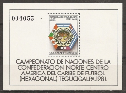 FÚTBOL - HONDURAS 1981 - Yvert #H31 - MNH ** - Coupe D'Amérique Du Sud Des Nations