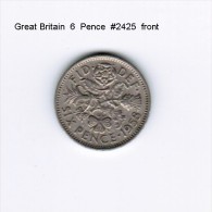 GREAT BRITAIN    6  PENCE  1958 (KM # 903) - H. 6 Pence