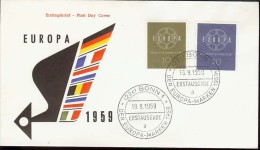 1959 - EUROPA CEPT  GERMANIA - DEUTSCHE - FDC - 1959