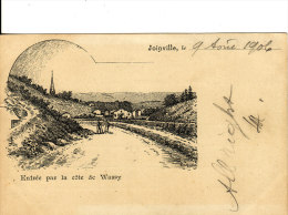 JOINVILLE (Haute-Marne) Entrée Par La Côte De Wassy-Carte Précurseur Dessinée-Illustrateur-Sig Né-2 SCANS- - Joinville