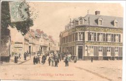 LE PORTEL - La Rue Carnot - Animée  Café " Au Coq Gaulois "  - En état !!! - Le Portel