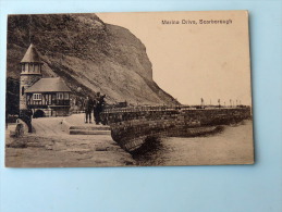 Carte Postale Ancienne : Marine Drive , SCARBOROUGH - Scarborough