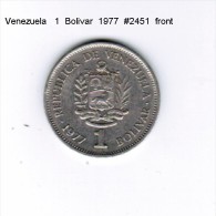 VENEZUELA   1  BOLIVAR  1977  (Y # 52) - Venezuela