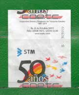 7  URUGUAY 2013 -Boletos De Transporte-50 AÑOS Cia."C.O.E.T.C."  Circulando Actualmente - Mundo