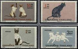 THAILANDE Chats,  Faune.  Yvert N° 561/64. Neuf Avec Charniere. MLH * - Katten