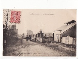 Carte 1906 LANDIVY / LA GARE DU TRAMWAY - Landivy