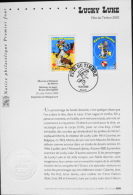 FEUILLET LUCKY LUKE 1er JOUR FETE Du TIMBRE 15.03.2003 PARIS Format 145 X 210 Mm - Afgestempeld
