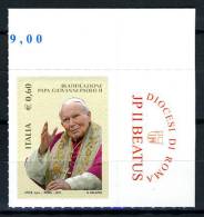 2011 -  Italia - Italy -   Giovanni Paolo II - Mint - MNH - 2011-20: Mint/hinged