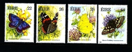 IRELAND/EIRE - 1985  BUTTERFLIES  SET  MINT NH - Unused Stamps
