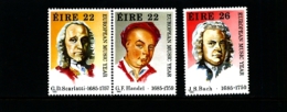 IRELAND/EIRE - 1985  EUROPEAN  MUSIC YEAR  SET  MINT NH - Unused Stamps